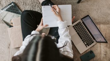 woman making plans deciding between shall vs will