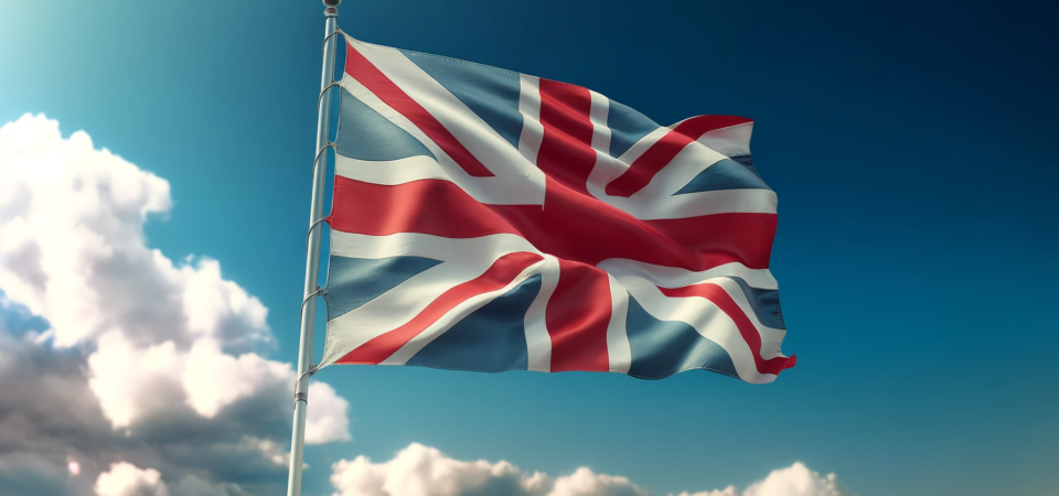 how to learn british english - union jack flag