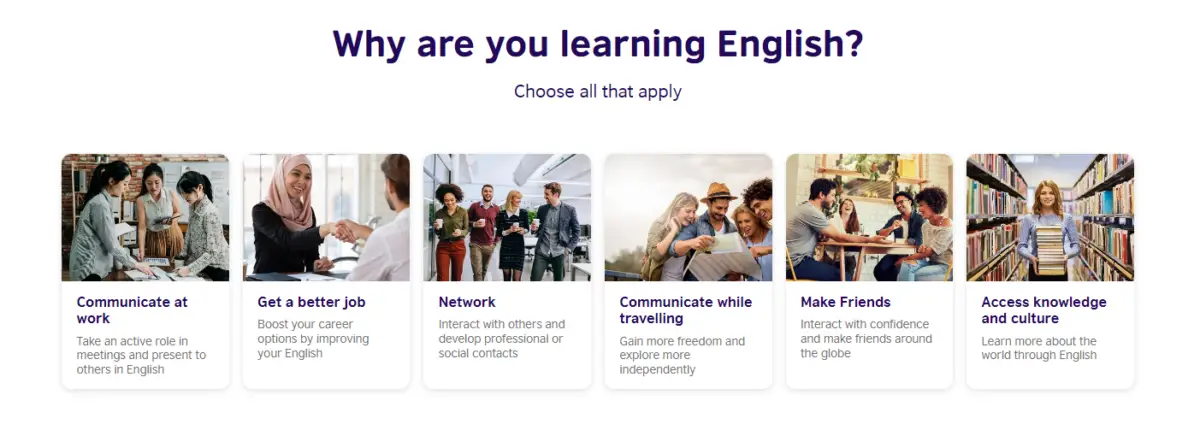 British council learn english online review of topics